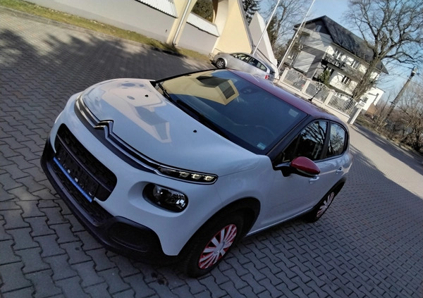 Citroen C3 cena 39900 przebieg: 117000, rok produkcji 2018 z Pińczów małe 137